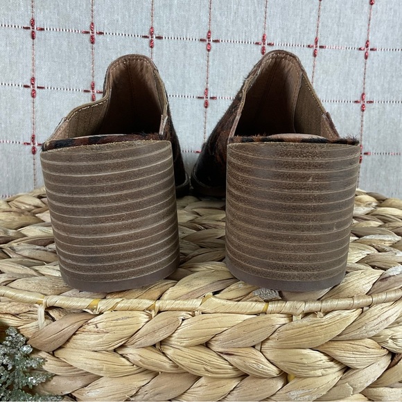 Madewell “The Carey” Mule Real Calf Hair Slip On Mules Sz 6 NWOB Leopard Print - Picture 5 of 8